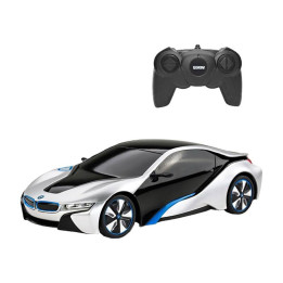 RASTAR Радиоуправляемая машинка BMW I8 1:24 с дистанционным управлением (белая)
