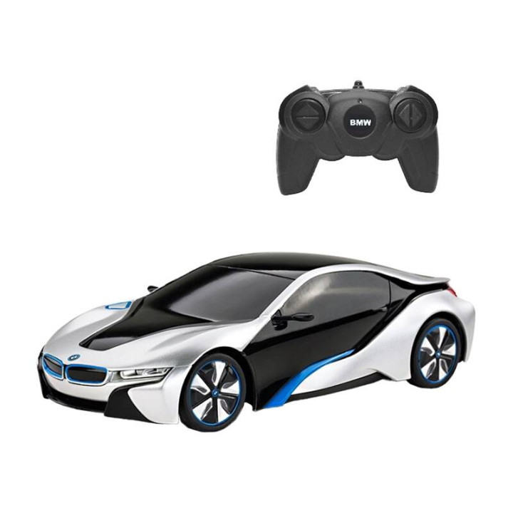 RASTAR Радиоуправляемая машинка BMW I8 1:24 с дистанционным управлением (белая)