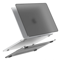 Чехол Lention с матовым покрытием для Macbook Air 15,3 дюйма (черный)