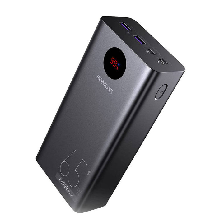 Powerbank Romoss PEA40 Pro 40000mAh, 65W (schwarz)