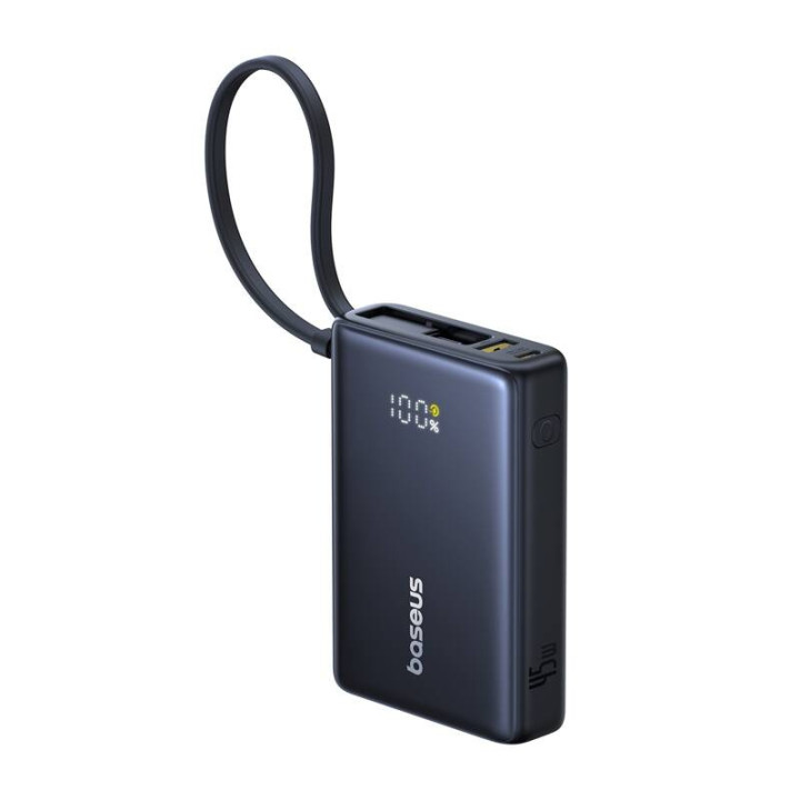 Powerbank Baseus PicoGo Digital Display 10000мАч 45Вт (черный)
