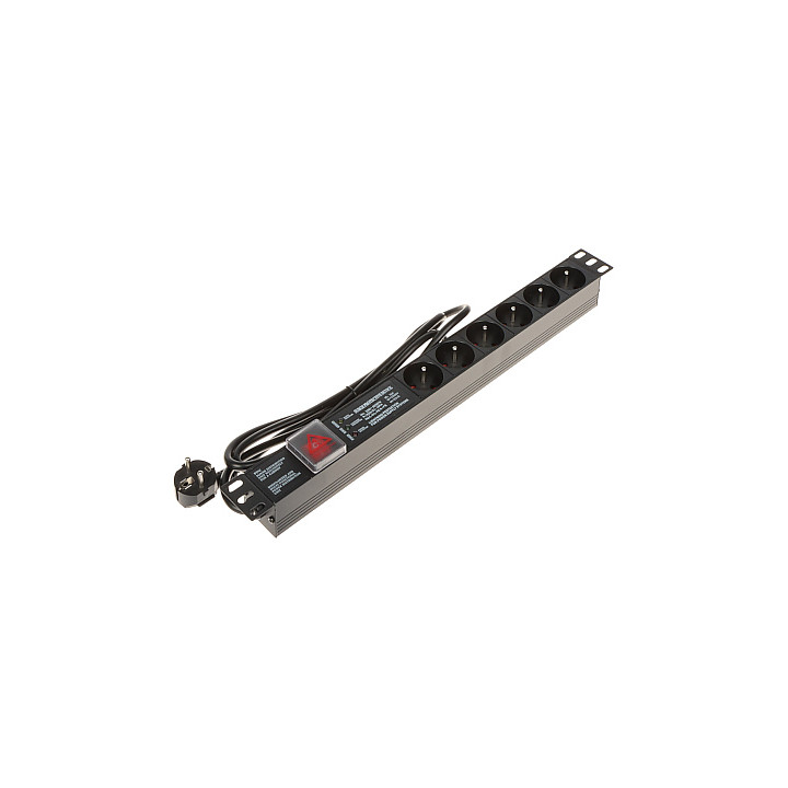 PD-6/R-SPD-3L Power Strip with Surge Protection