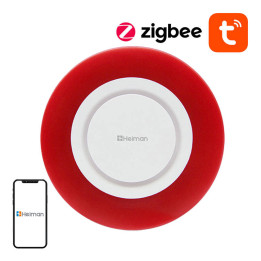 Умная беспроводная сирена сигнализации Zigbee Heiman HS2WD Tuya