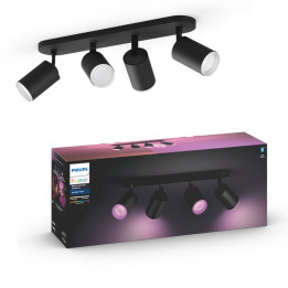 Philips Hue Fugato пластина/спираль черный 4x5,7 Вт