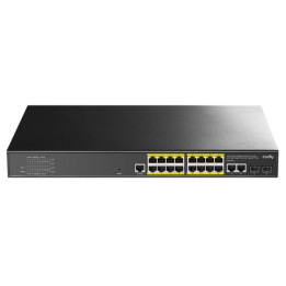 Cudy GS2018PS2-200W 16-портовый управляемый Gigabit PoE+ коммутатор L2 с 2 аплинк-портами и 2 SFP слотами, 200W