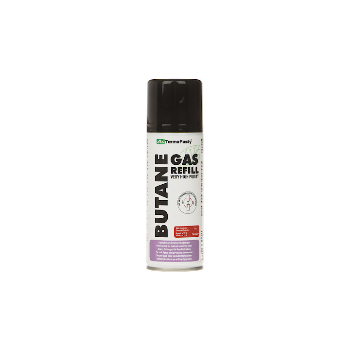 BUTANE FOR SOLDERING IRONS GAS-REFILL/200 SPRAY 200 ml AG TERMOPASTY