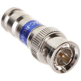 Compression BNC Connector BNC-W/ZAC-RG6/CSR for RG6 Cable
