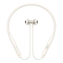 Joyroom JR-D8 auriculares inalámbricos con banda para el cuello (blanco crema)