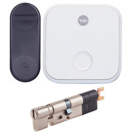 Yale Linus® Smart Lock (Black) + Bridge + Insert