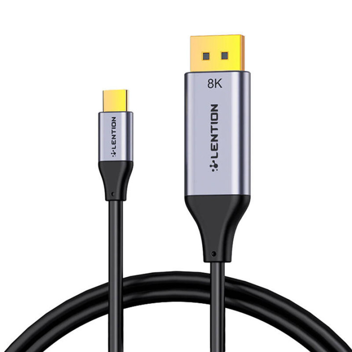 Lention CU808D USB-C-auf-DisplayPort-Kabel, 8K60Hz, 1,7 m (schwarz)