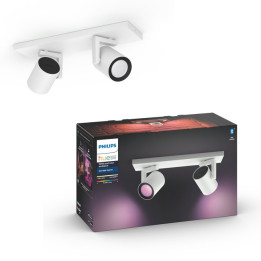 Philips Hue ceiling lamp Argenta plate/spiral white 2x5.7W