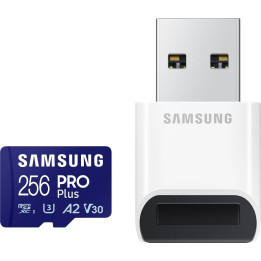 Карта памяти Samsung PRO Plus micro SDXC 256 ГБ U3 A2 V30 (MB-MD256SB/WW)