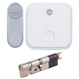 Yale Linus® Smart Lock (Silver) + Bridge + Insert