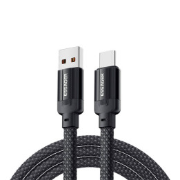 USB-zu-USB-C-Kabel, Essager, EXCT-YS01-P, 100 W, 1 m (schwarz)