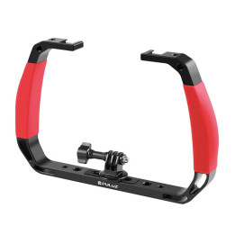 Soporte de buceo PULUZ para cámaras deportivas (incluida Insta360 GO3 / X3) (rojo)