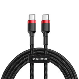 Baseus Cafule Kabel USB-C PD 2.0 QC 3.0 60W 2m (Schwarz+Rot)