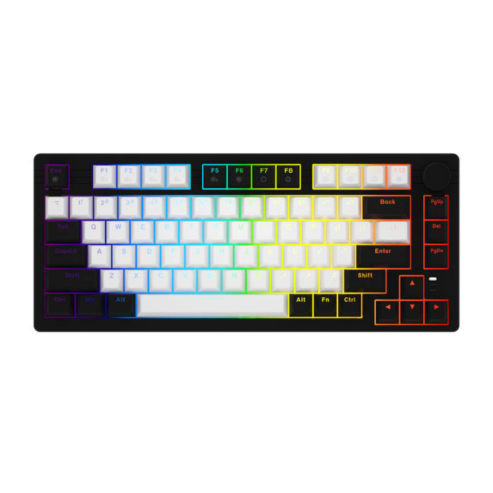 Проводная клавиатура Dareu EK75 RGB (черно-белая)