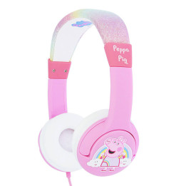 Słuchawki przewodowe dla dzieci OTL Peppa Pig Glitter (różowe)
