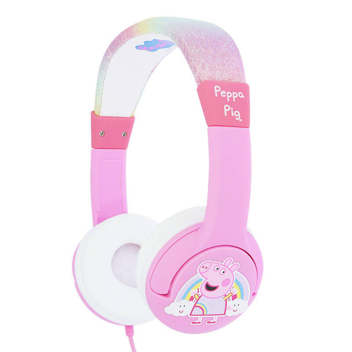 Проводные наушники для детей OTL Peppa Pig Glitter (розовые)