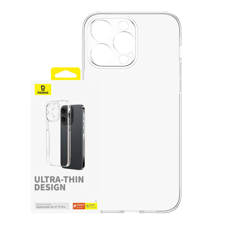 Handyhülle für iPhone 15 Pro Baseus OS-Lucent-Serie (klar)