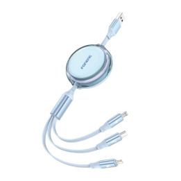 Foneng X113 3-in-1-Kabel 1,1 m blau