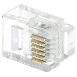 RJ12 Telephone Plug (6P6C) – Pack of 100