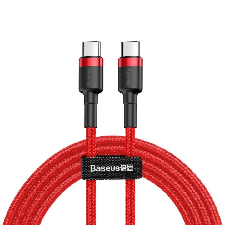 Baseus Cafule Kabel USB-C PD 2.0 QC 3.0 60W 1m (Rot)