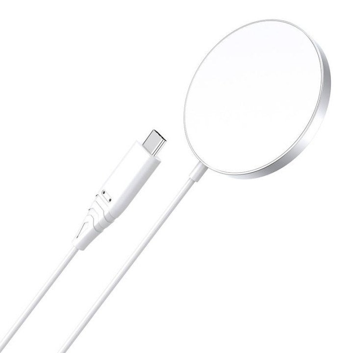 Choetech T518 magnetisches kabelloses Ladegerät 15 W (weiß)