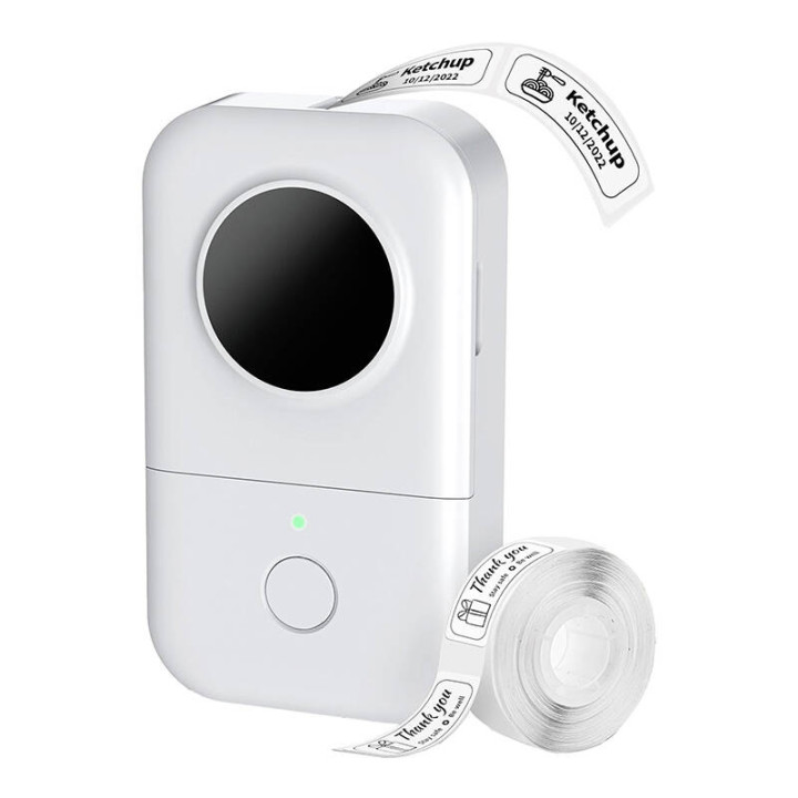 Портативный принтер этикеток Phomemo D30 (белый)