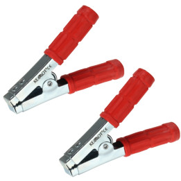 SET OF CROCODILE CLAMPS KRO-600/R*P2 2&nbsp;PCS RED KEMOT