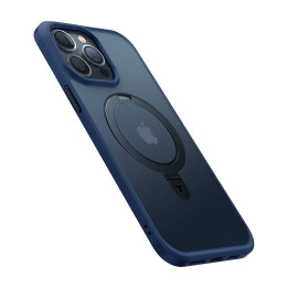 Torras Handyhülle UPRO Ostand Matte für iPhone 15 PRO (blau)