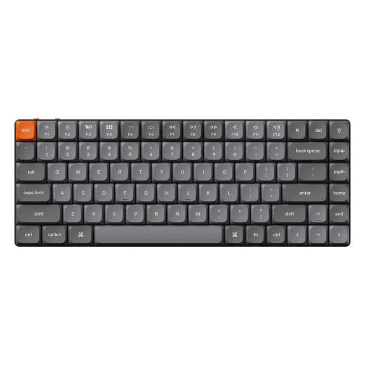 Keychron K3 Max RGB kabellose mechanische Tastatur, niedriges Profil, roter Schalter (schwarz) [K3M-H1].