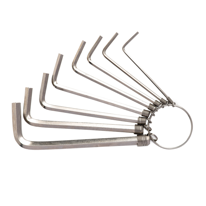 Наборы шестигранных ключей 1,5–6 мм Deli Tools EDL3080 (серебристый)