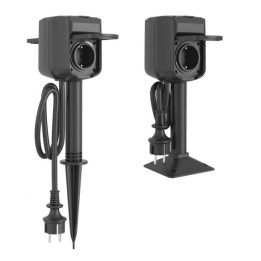 WOOX R6079 Интеллектуальная двойная умная уличная розетка IP44, 16А, Wi-Fi