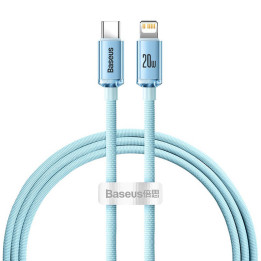 Baseus Crystal Shine USB-C-auf-IP-Kabel, 20 W, 1,2 m (blau)