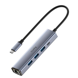 CUDY UH605 USB-C Hub with Ethernet