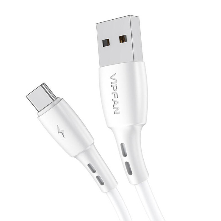 USB-zu-USB-C-Kabel VFAN Racing X05, 3A, 2m (weiß)