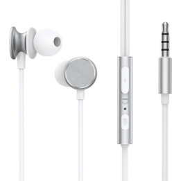 Auriculares con cable JR-EW03, medio intrauditivos (plateados)