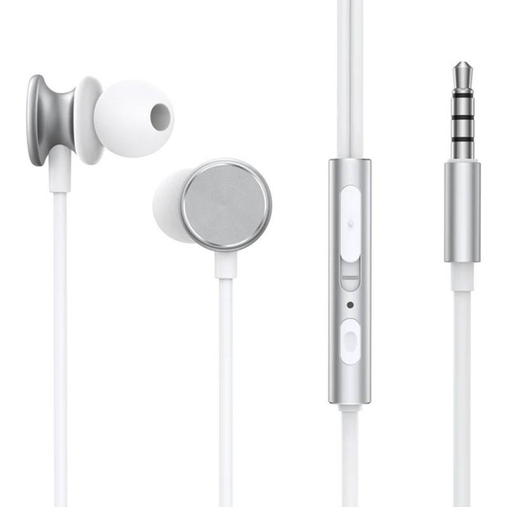 Auriculares con cable JR-EW03, medio intrauditivos (plateados)