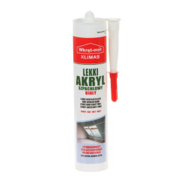 MASILLA ACRÍLICA LIGERA UAL-310 CARTUCHO 310 ml BLANCO WKRĘT-MET KLIMAS