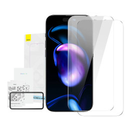 Baseus Crystal gehärtetes Glas 0,3 mm für iPhone 14 Pro Max (2 Stück)