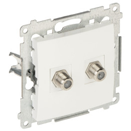 KONTAKT Simon DASF2.01/11-SIMON54 Double Socket Outlet Type F