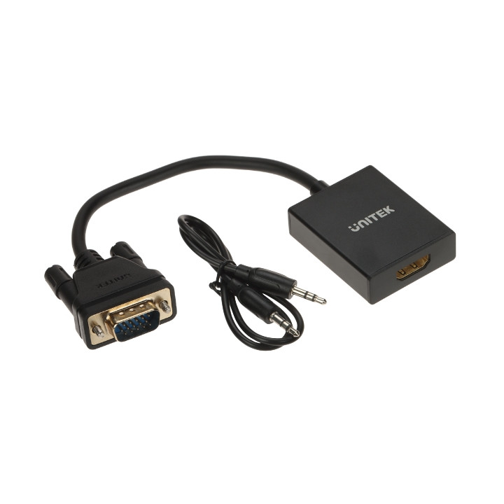 VGA TO HDMI CONVERTER V1112ABK01 + AUDIO UNITEK