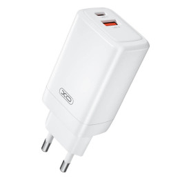 Wandladegerät XO CE17, 65 W, 1x USB-C, 1x USB-A