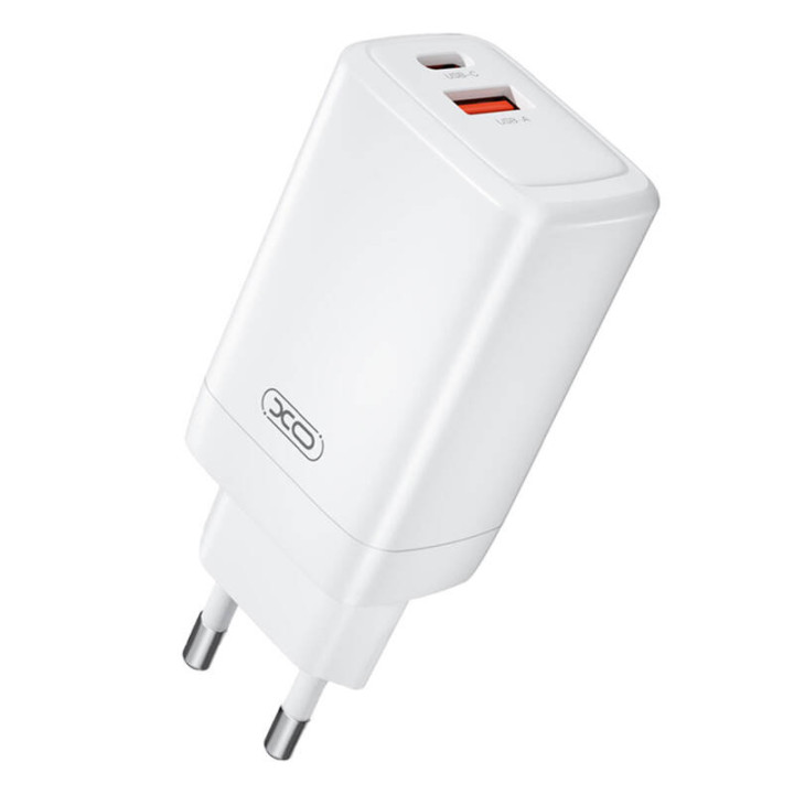 Wandladegerät XO CE17, 65 W, 1x USB-C, 1x USB-A