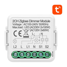 Intelligentes Dimmerschaltermodul ZigBee Avatto N-ZDMS01-2 TUYA