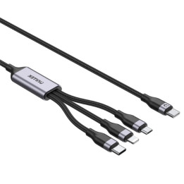 UNITEK C14101AGY01-1.5M 3-in-1 USB-C / Lightning / Micro-USB Charging Cable 1.5m