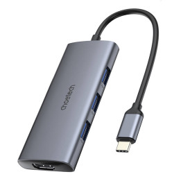 Переходник 7w1 Choetech HUB-M19 USB-C (серебристый)