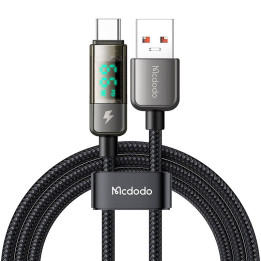 Mcdodo CA-3630 USB-A-zu-USB-C-Kabel, automatische Abschaltung, PD 100 W, 1,2 m (schwarz)
