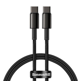Baseus Tungsten Gold Kabel Typ-C auf Typ-C 100W 2m (schwarz)